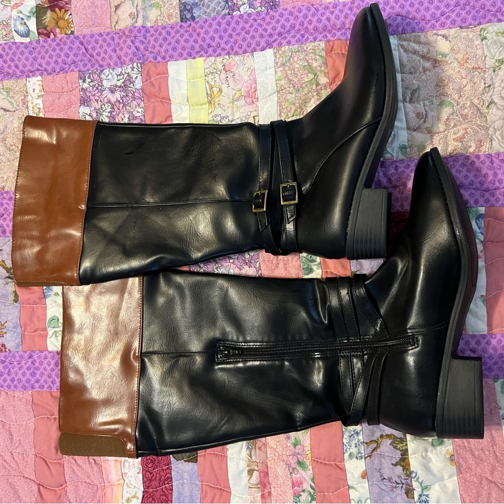 Croft & Barrow Trixie Black Boots size 9.5